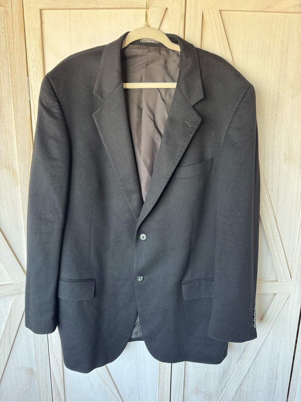 Loro Piana Black Men's Two-Button Blazer